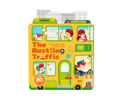 Set di Sticker Jelly Riutilizzabili Mideer The Bustling Traffic