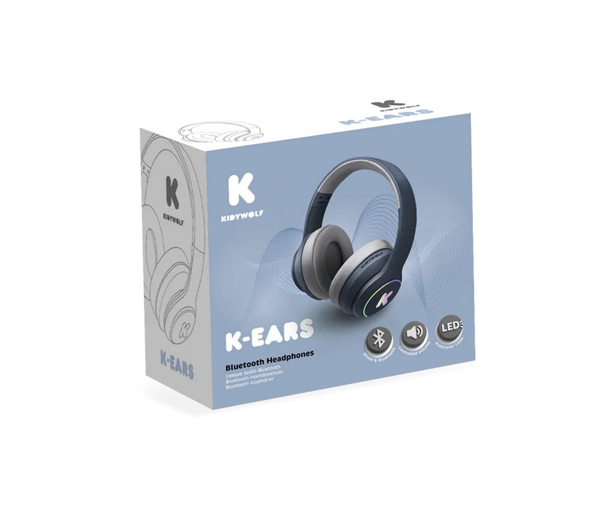 Cuffie Bluetooth K-EARS con Limitatore di Volume Blu