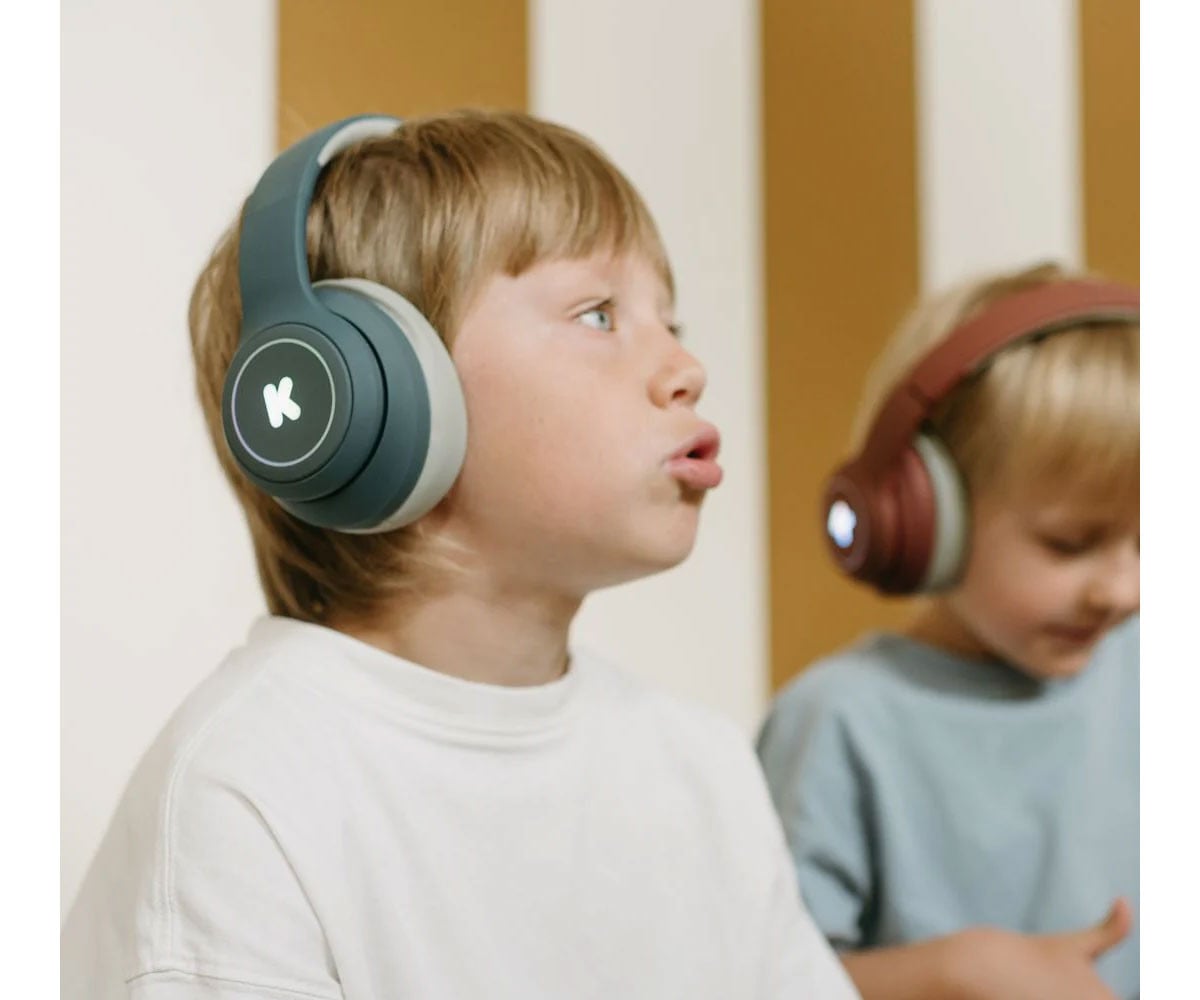 Cuffie Bluetooth K-EARS con Limitatore di Volume Blu