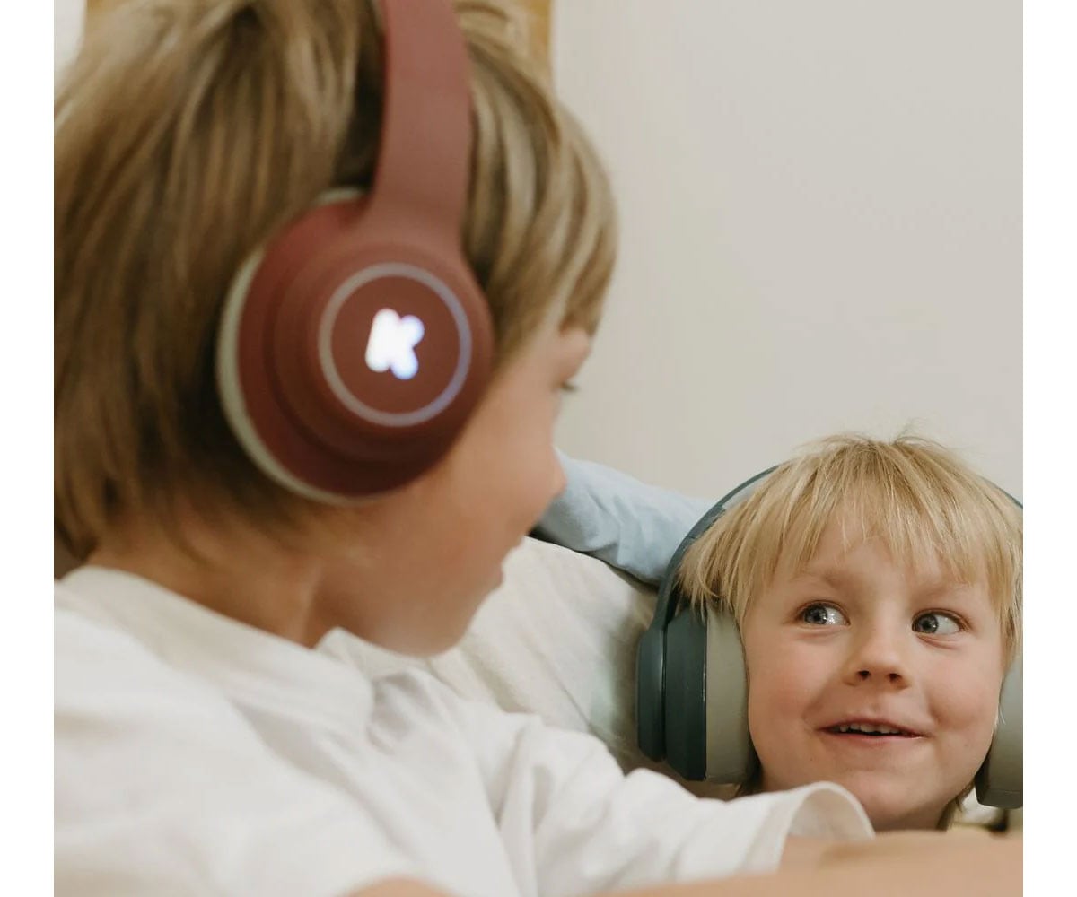 Auriculares K-EARS Bluetooth con Limitador de Volumen Rojo