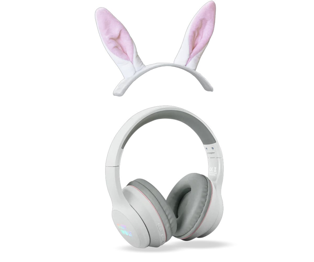 Casque KidyEars pour Enfants avec Oreilles de Lapin