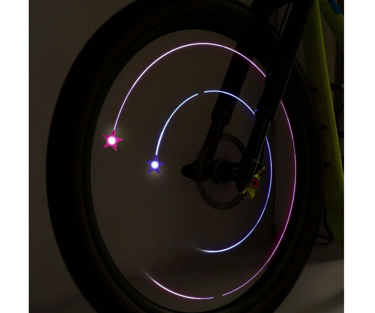 Set 2 Luci a LED per Raggi Bici Unicorn