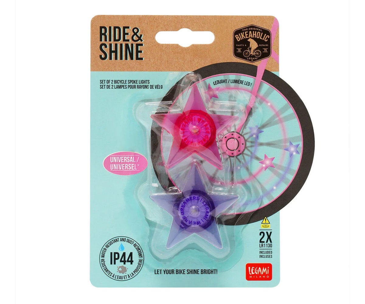 Set 2 Luci a LED per Raggi Bici Unicorn