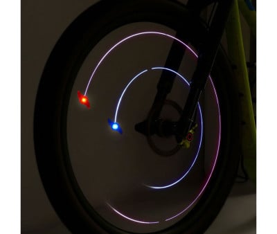 Conjunto de 2 luzes LED para rádios de bicicletas espaciais