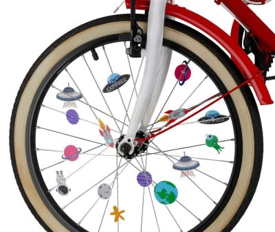 30 Decorazioni Raggi Bicicletta Space
