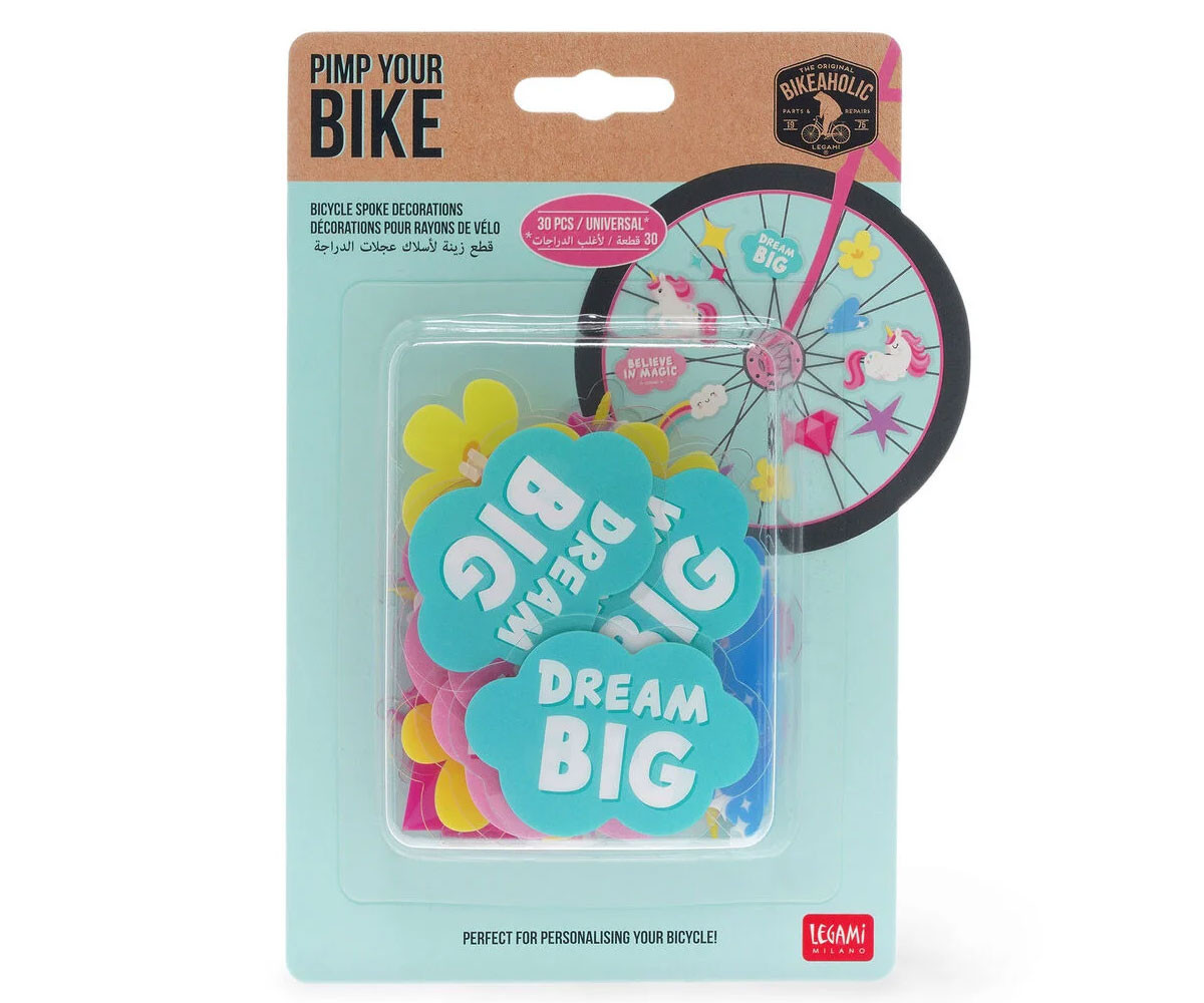 30 Decoraciones para Radios de Bicicleta Unicornio