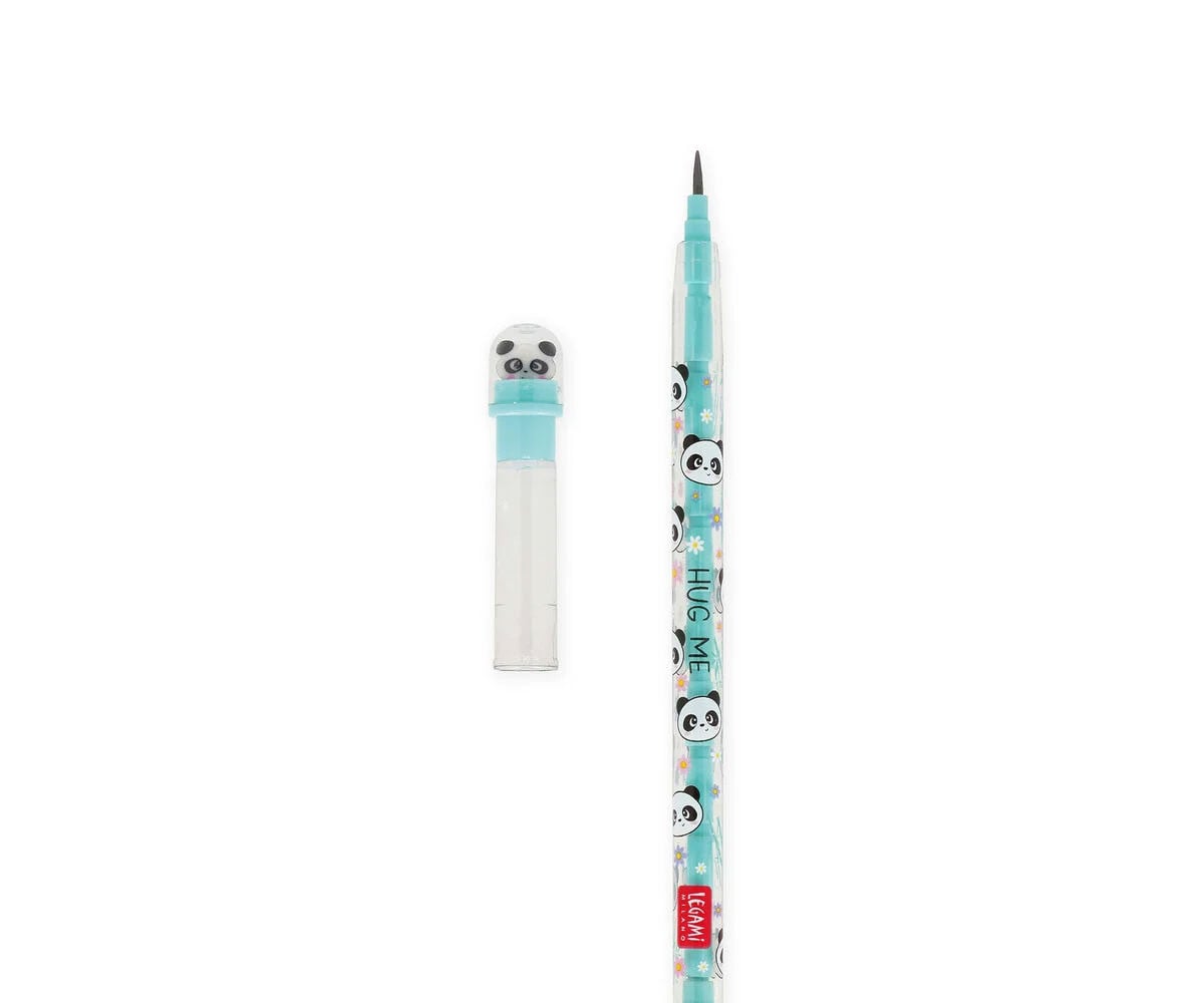 Portamine Impilabile Panda con Gomma