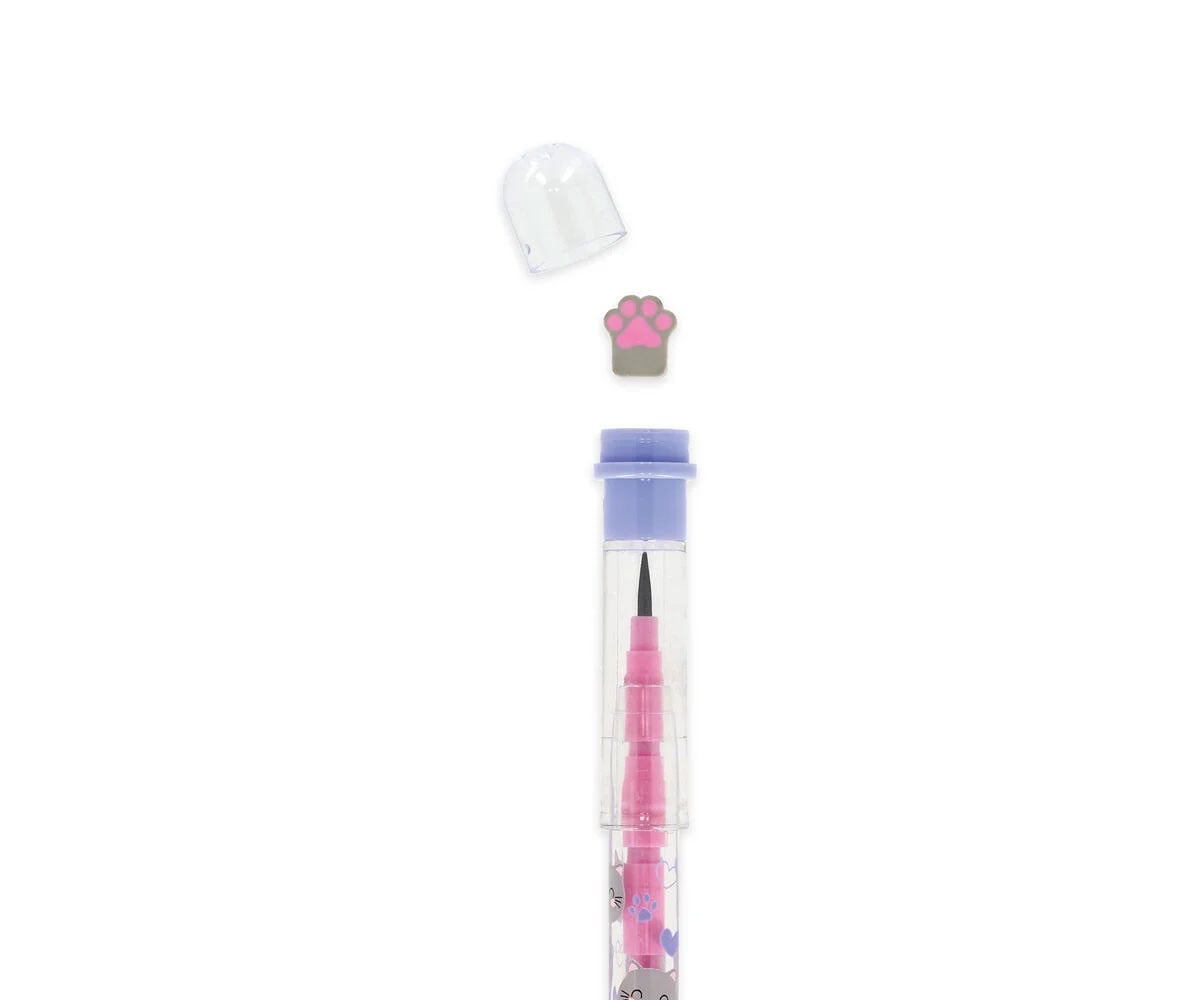 Portamine Impilabile Kitty con Gomma