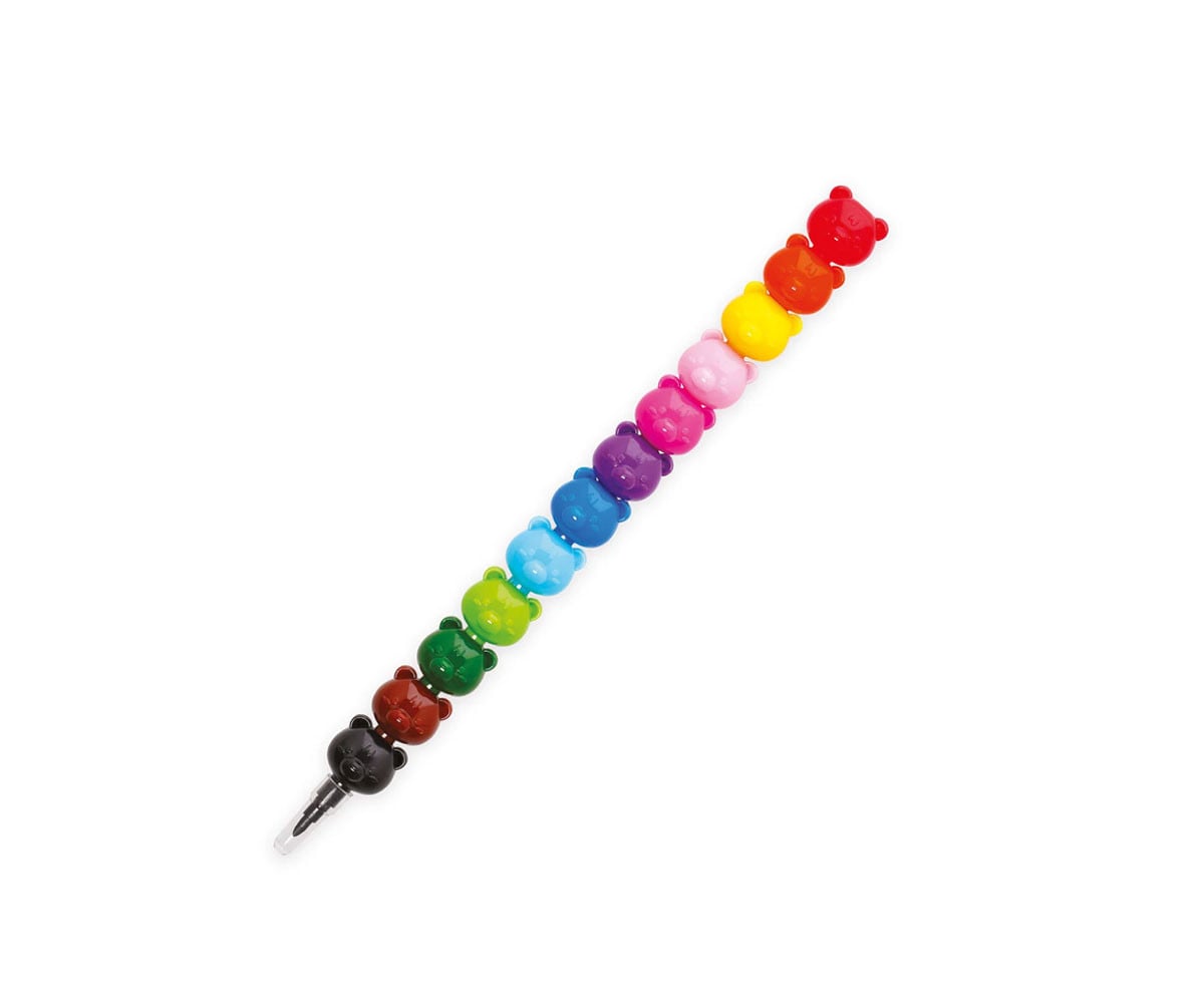 12 Rotuladores Apilables Teddy Bear