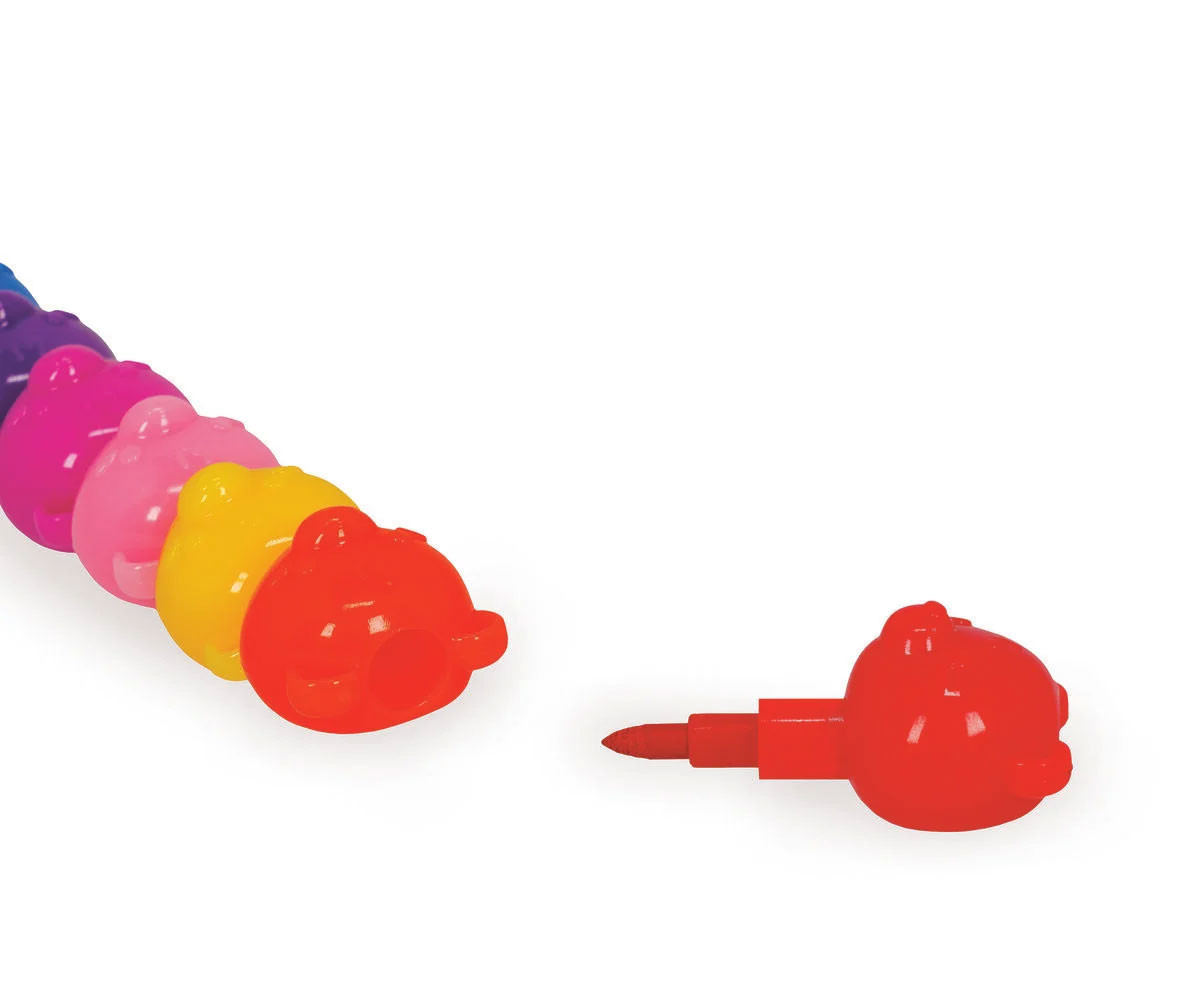 12 Rotuladores Apilables Teddy Bear