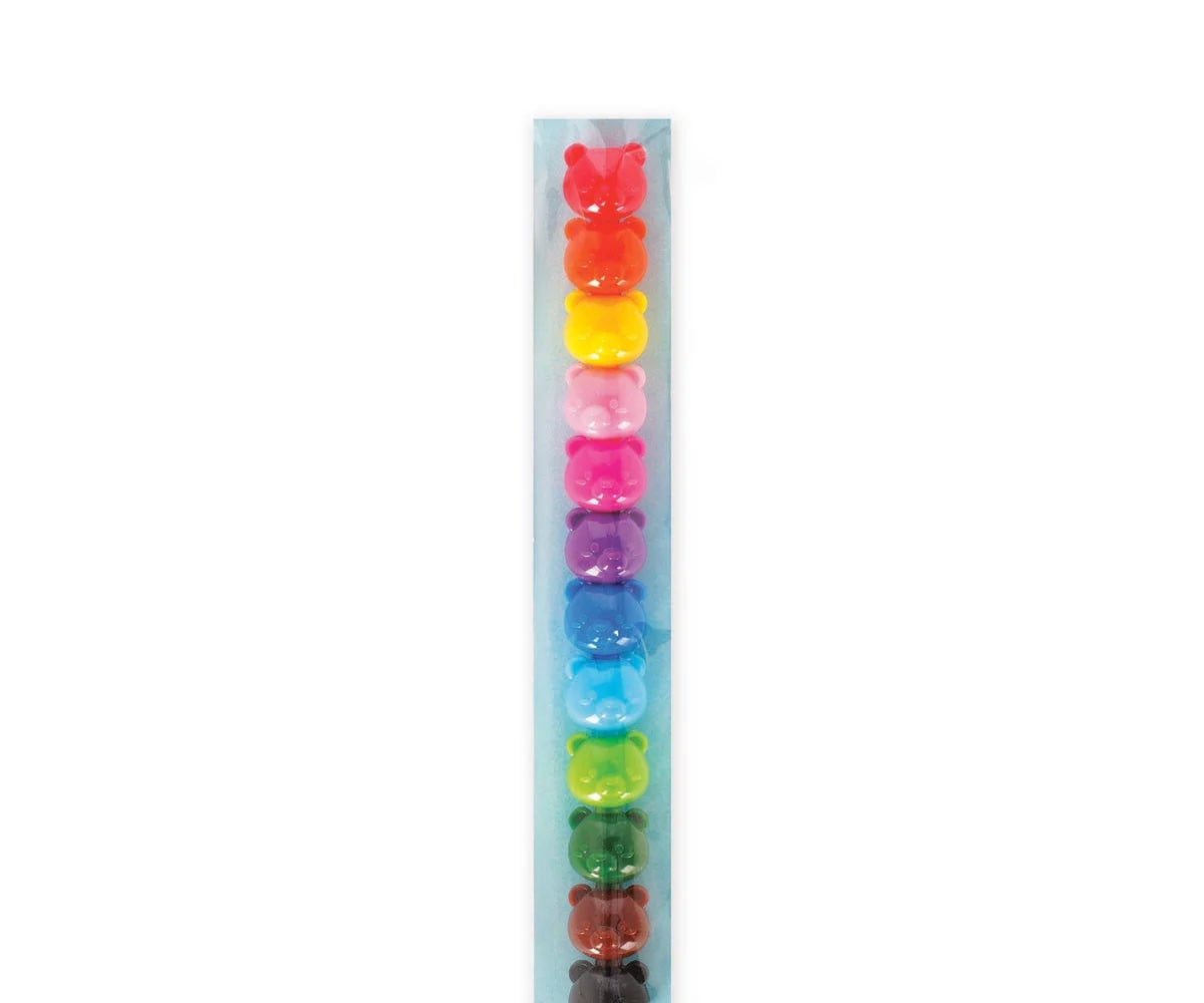12 Rotuladores Apilables Teddy Bear