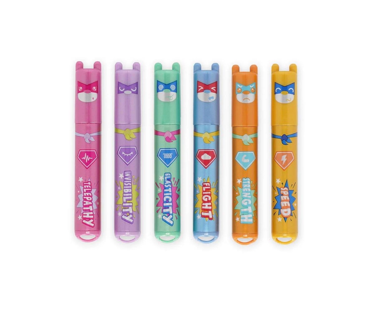 Set de 6 Mini Subrayadores Teddy Bear