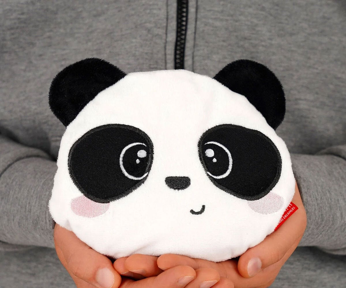 Cuscino Termico con Semi di Lino Panda