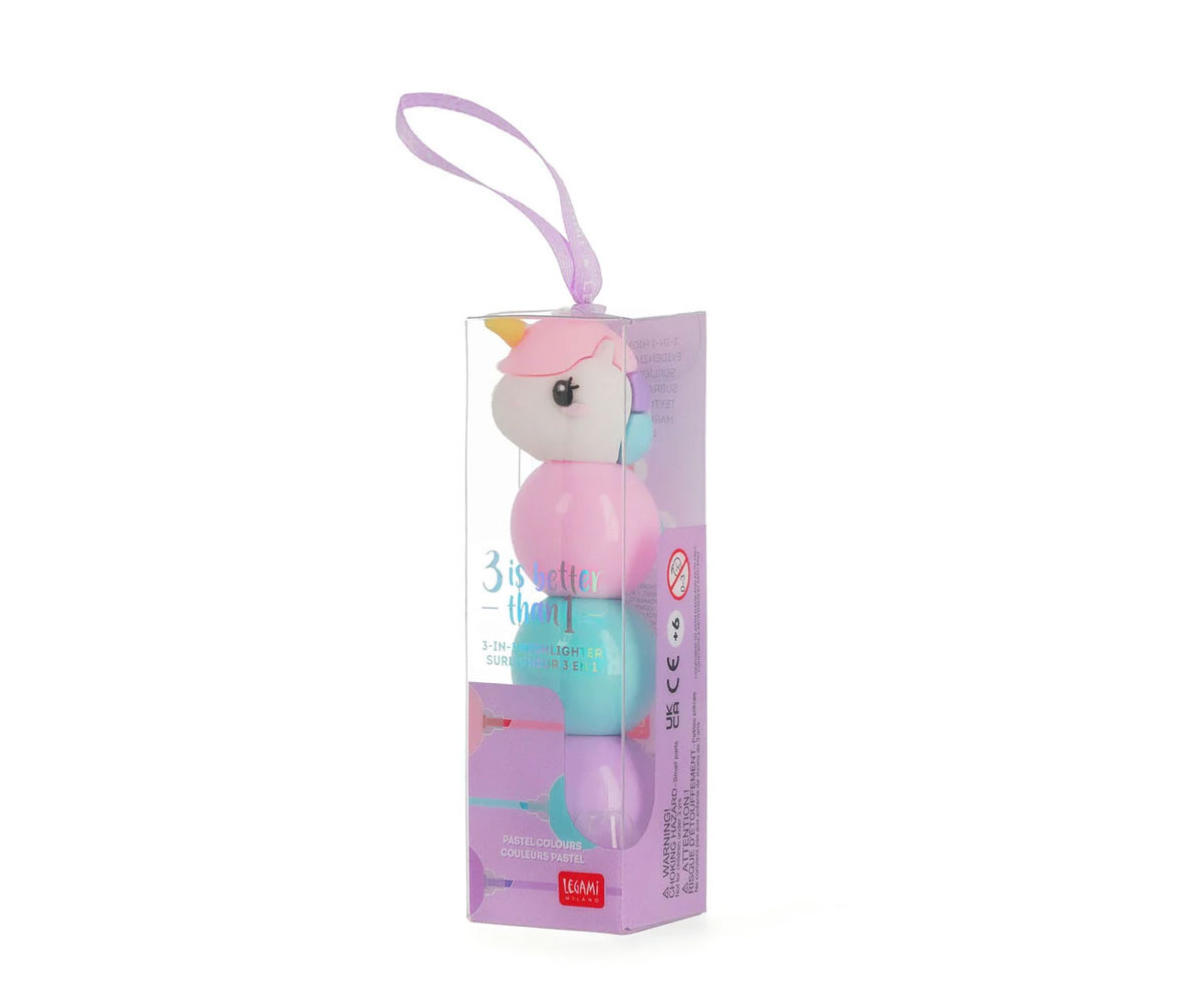 Evidenziatore 3 in 1 Unicorn