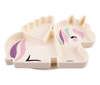 Piatto Silicone Unicorn con Ventosa