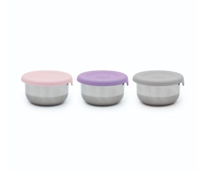 Conjunto de 3 mini recipientes para alimentos 89 ml