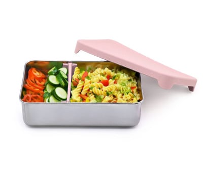 Caixa Bento de aço inoxidável Rosa