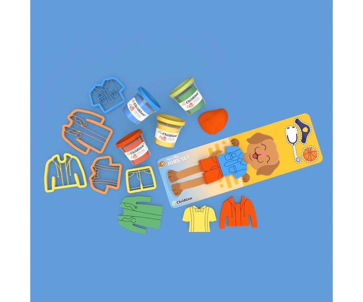 Conjunto de plasticina naturais Hero Max Jobs