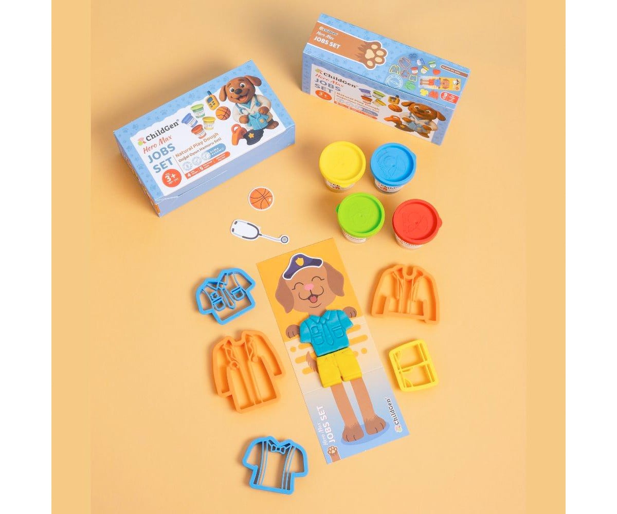 Conjunto de plasticina naturais Hero Max Jobs