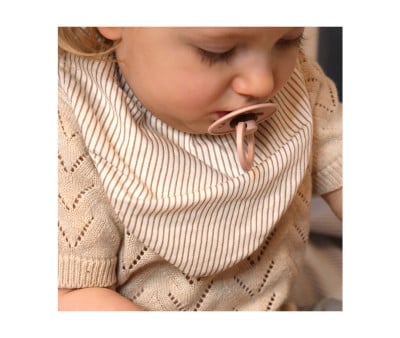 2 Bavoirs Bandana Classic Stripes Camel