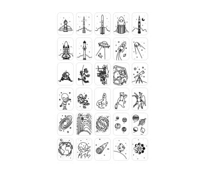 Recharges pour KidyDraw Mini Galaxie et Dinosaures
