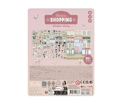 Libro de Pegatinas de Compras con Rosa