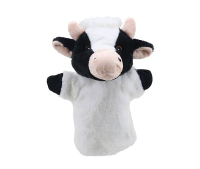Black and White Cow Eco Puppet