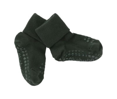 Meias antiderrapantes de bambu Forest Green