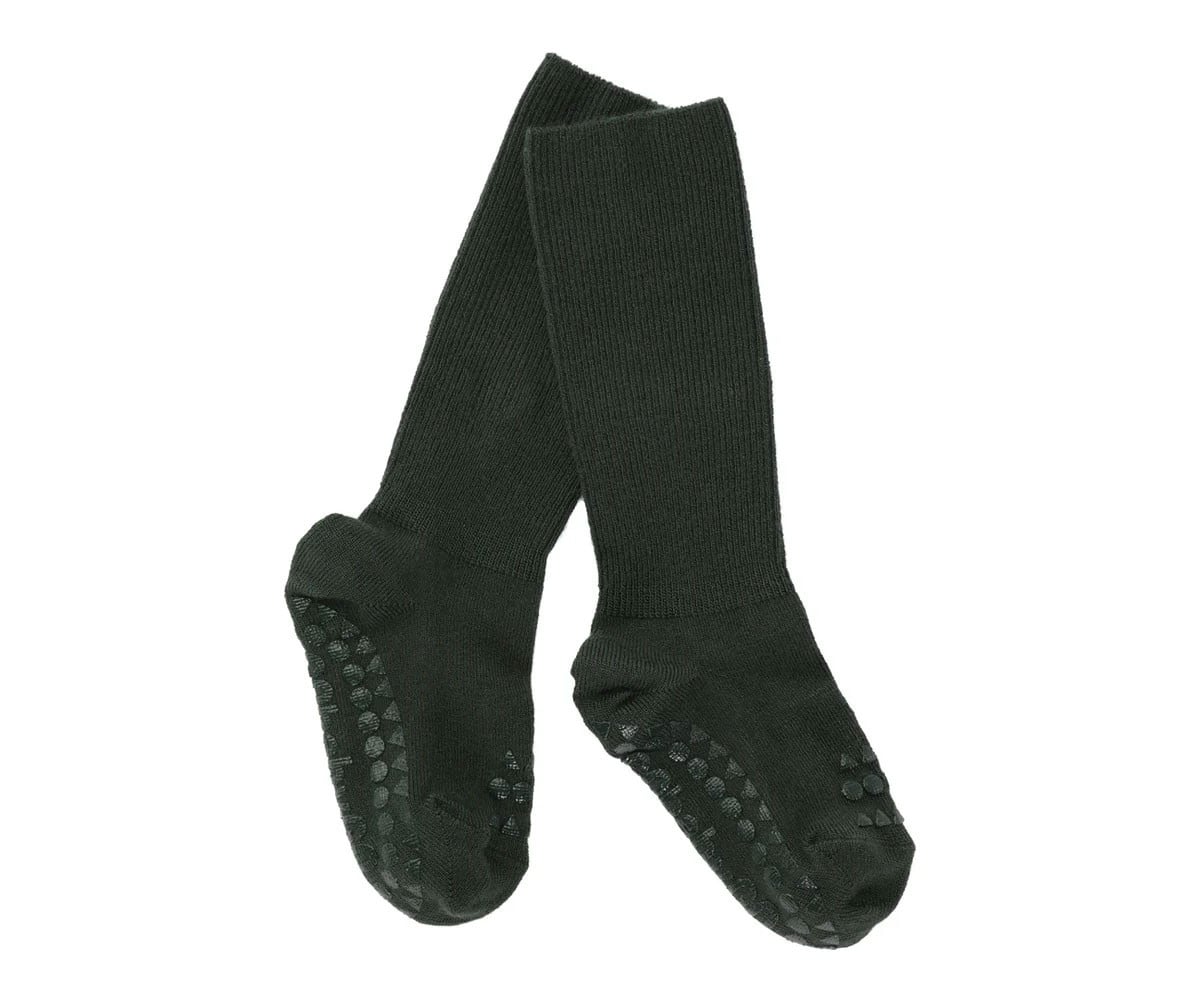 Meias antiderrapantes de bambu Forest Green