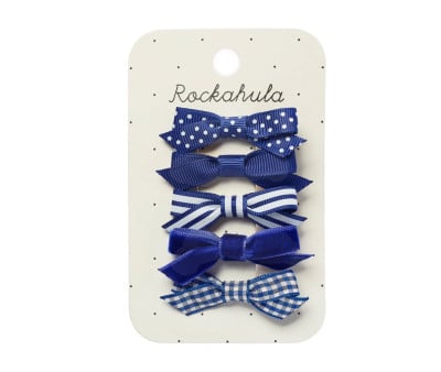 5 Blue Hair Clip School
