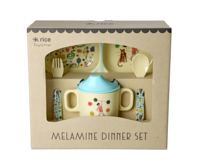 Set Stoviglie per Bambini 4 pezzi Fun Fair