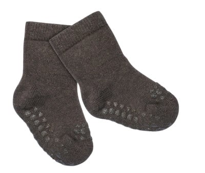 Calzine Antiscivolo Cotone Organico Chocolate