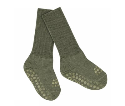 Calcetines Suela Antideslizante Lana Merino Olivine