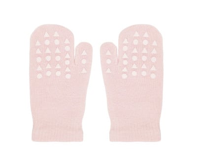 Luvas antiderrapantes de algodão orgânico Soft Pink