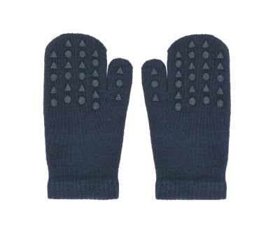 Luvas antiderrapantes de algodão orgânico Navy Blue