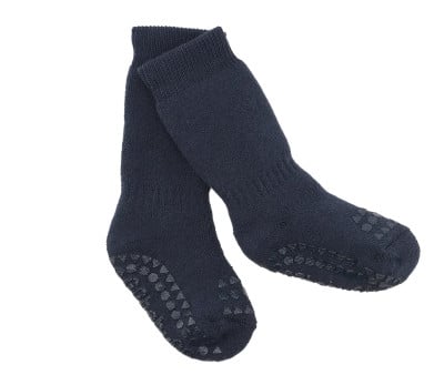 Calzine Antiscivolo Cotone Organico Navy Blue
