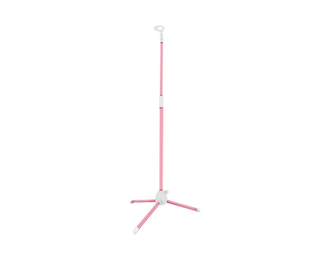 Suporte de microfone rosa