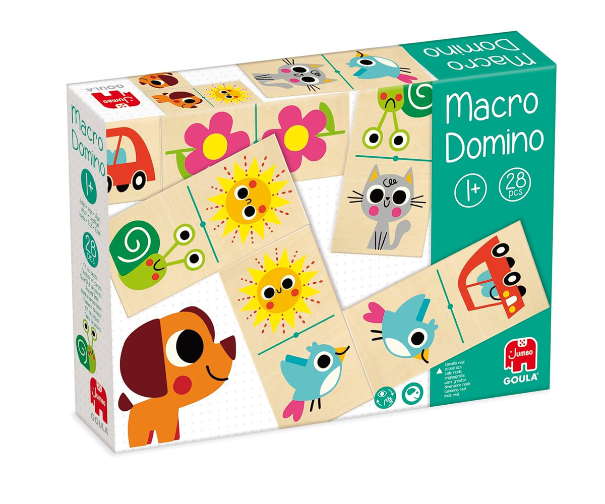 Wooden Domino Animals and Objects