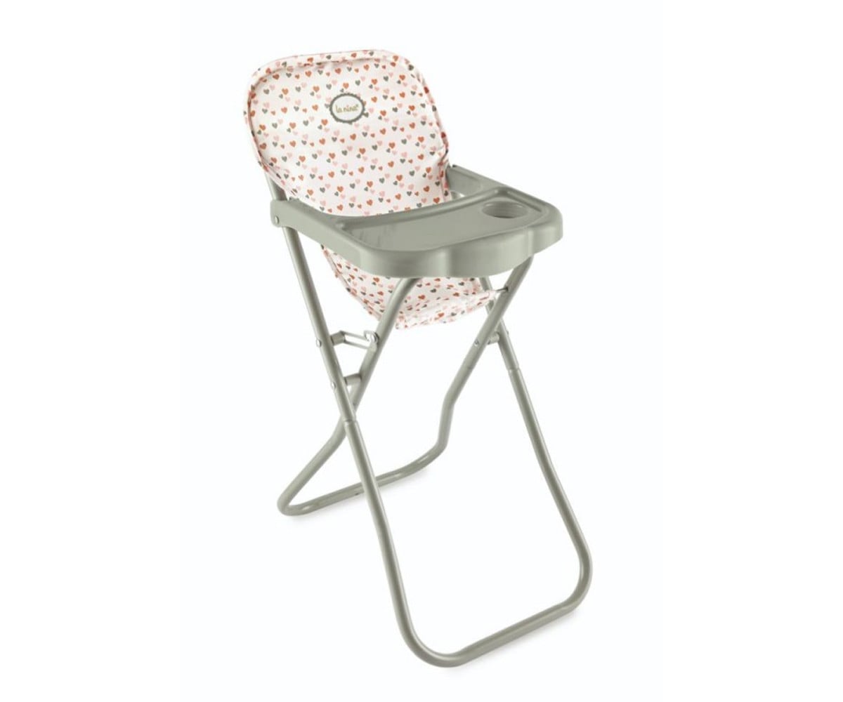 Chaise Haute Amanda pour Poupées avec Plateau