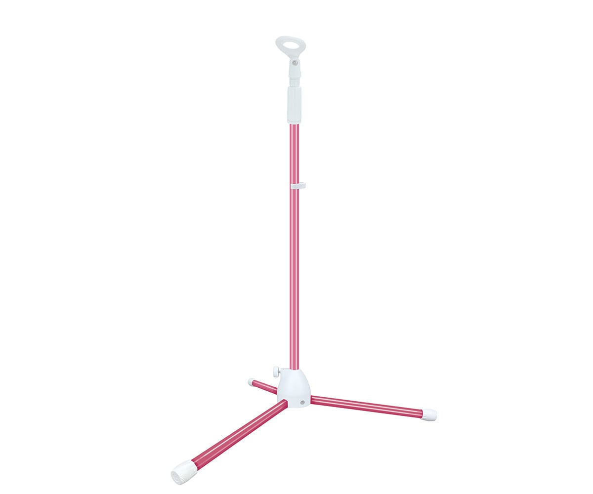Suporte de microfone rosa
