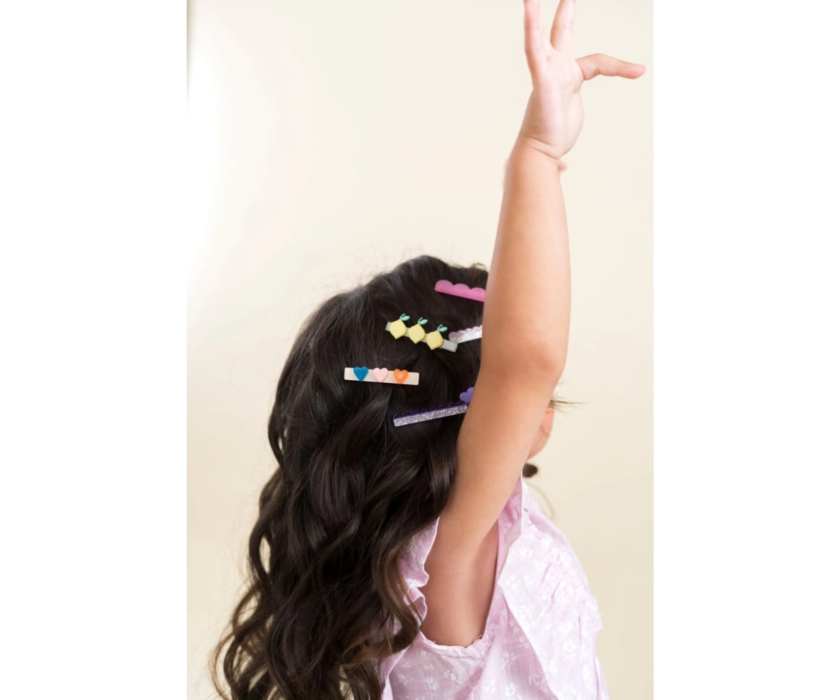 3 Barrettes Lemon