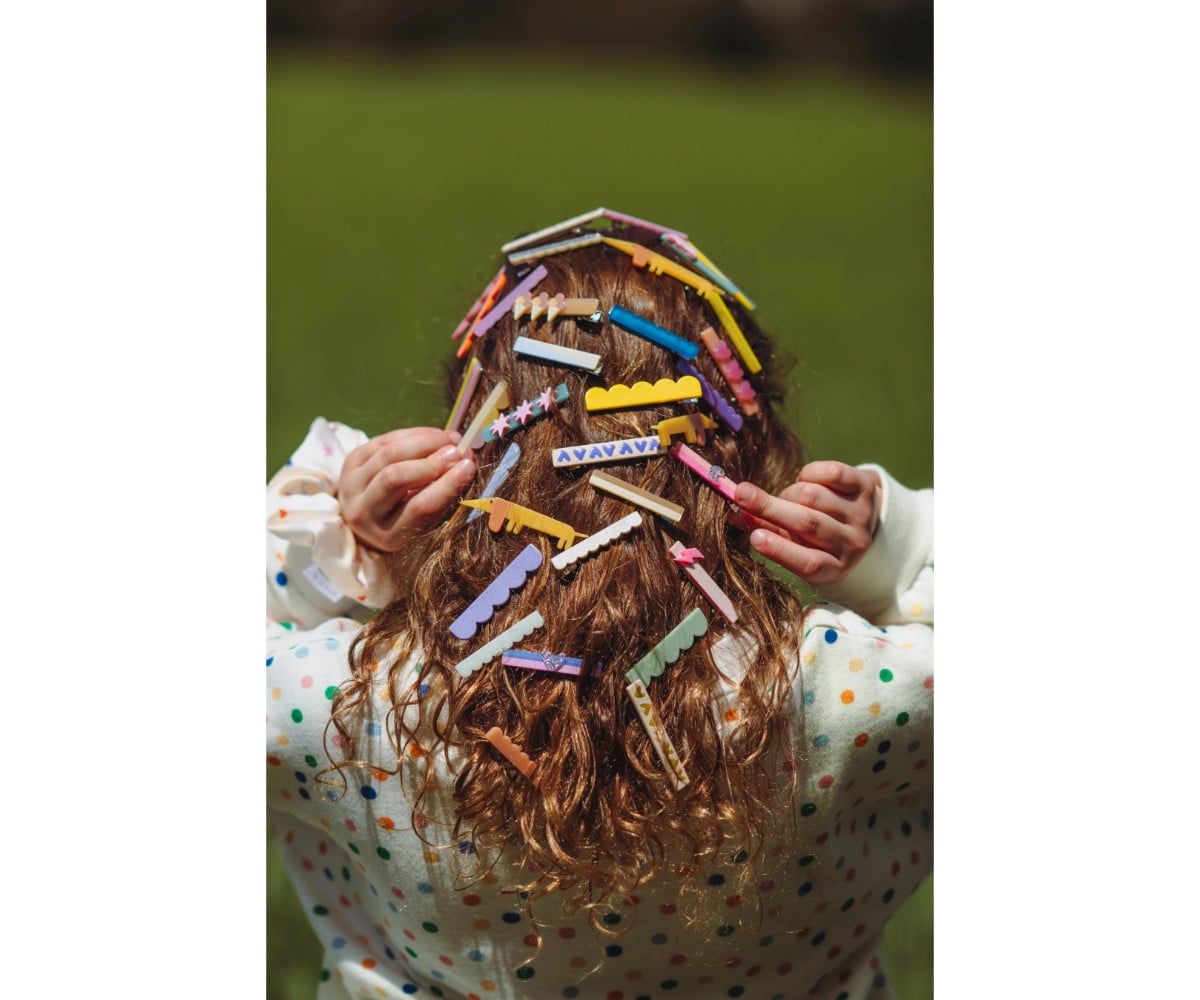 2 Barrettes Flying Dog