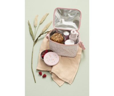 2 SnackBox en Acier Inoxydable Fleurs