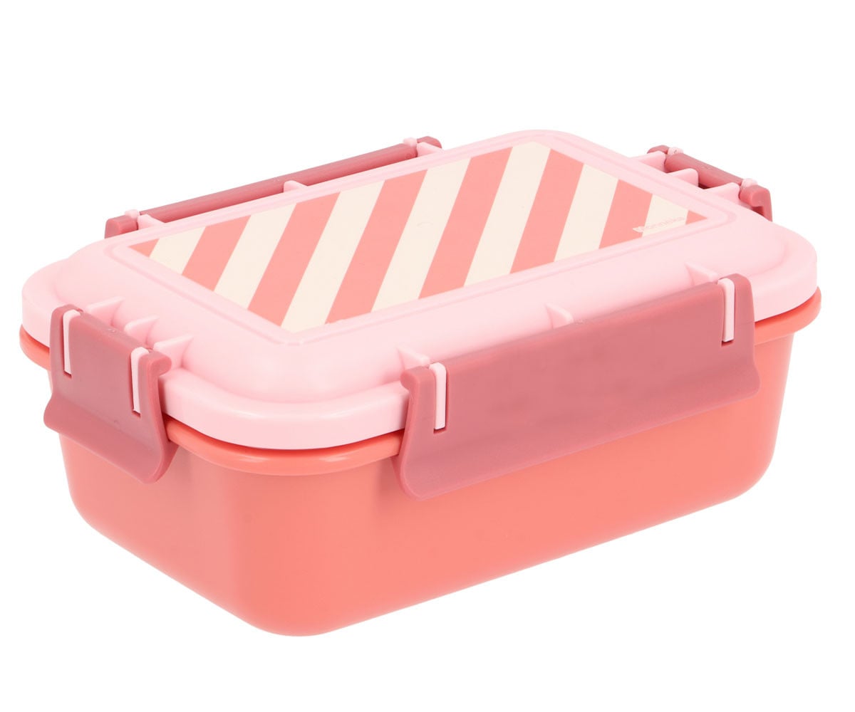 Bento Lunch Box Stripes Bloom & Blush