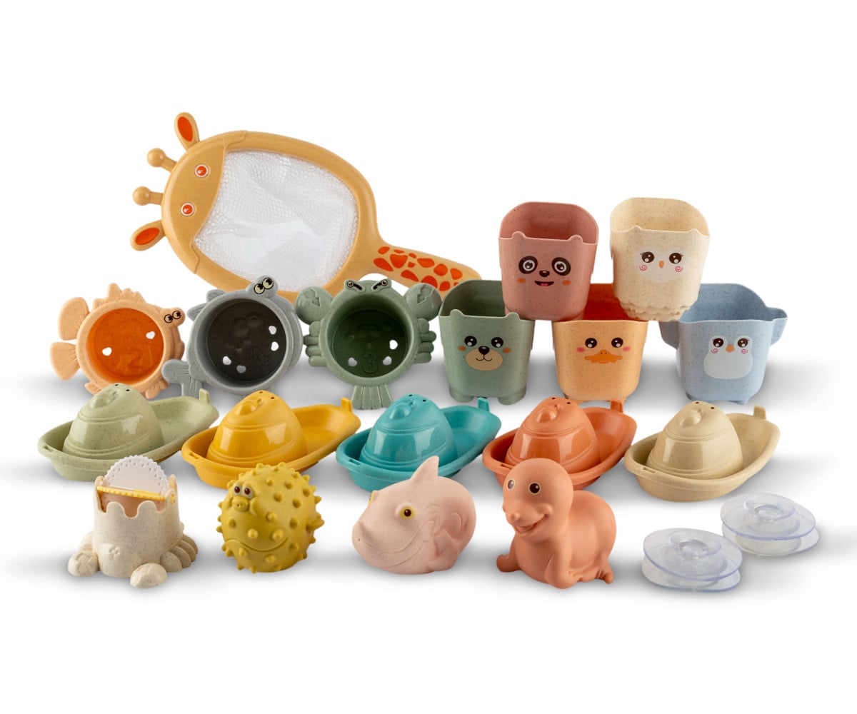 Set de 22 Jouets pour le Bain Animaux Marins