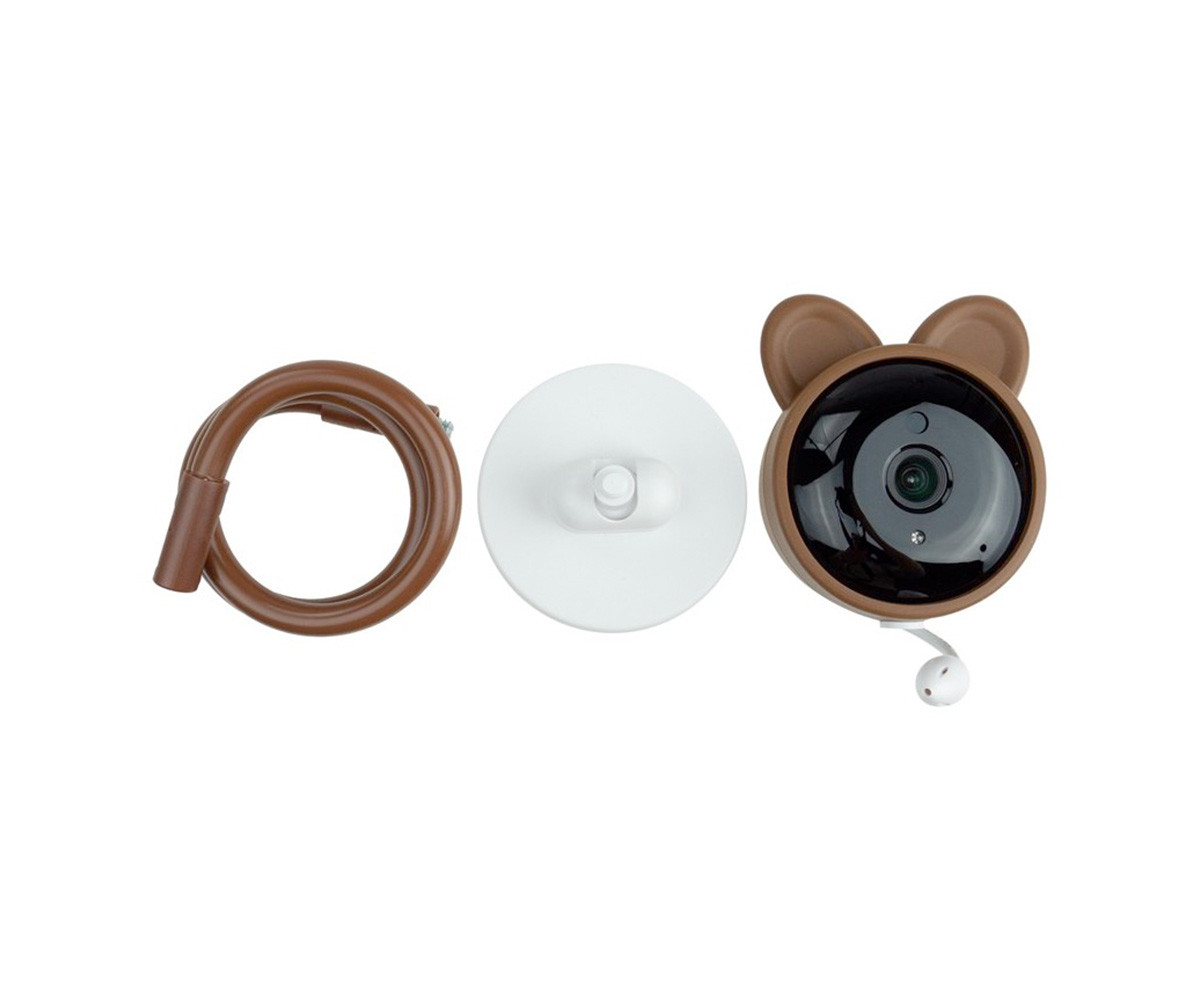 Niania WiFi Baby Fixed Camera Brown Teddy Bear