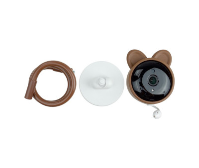 Niania WiFi Baby Fixed Camera Brown Teddy Bear