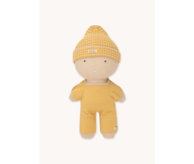 Combinaison Longue pour Poupées Gommu à Rayures Jaune/Crème