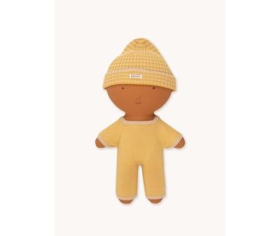 Combinaison Longue pour Poupées Gommu à Rayures Jaune/Crème