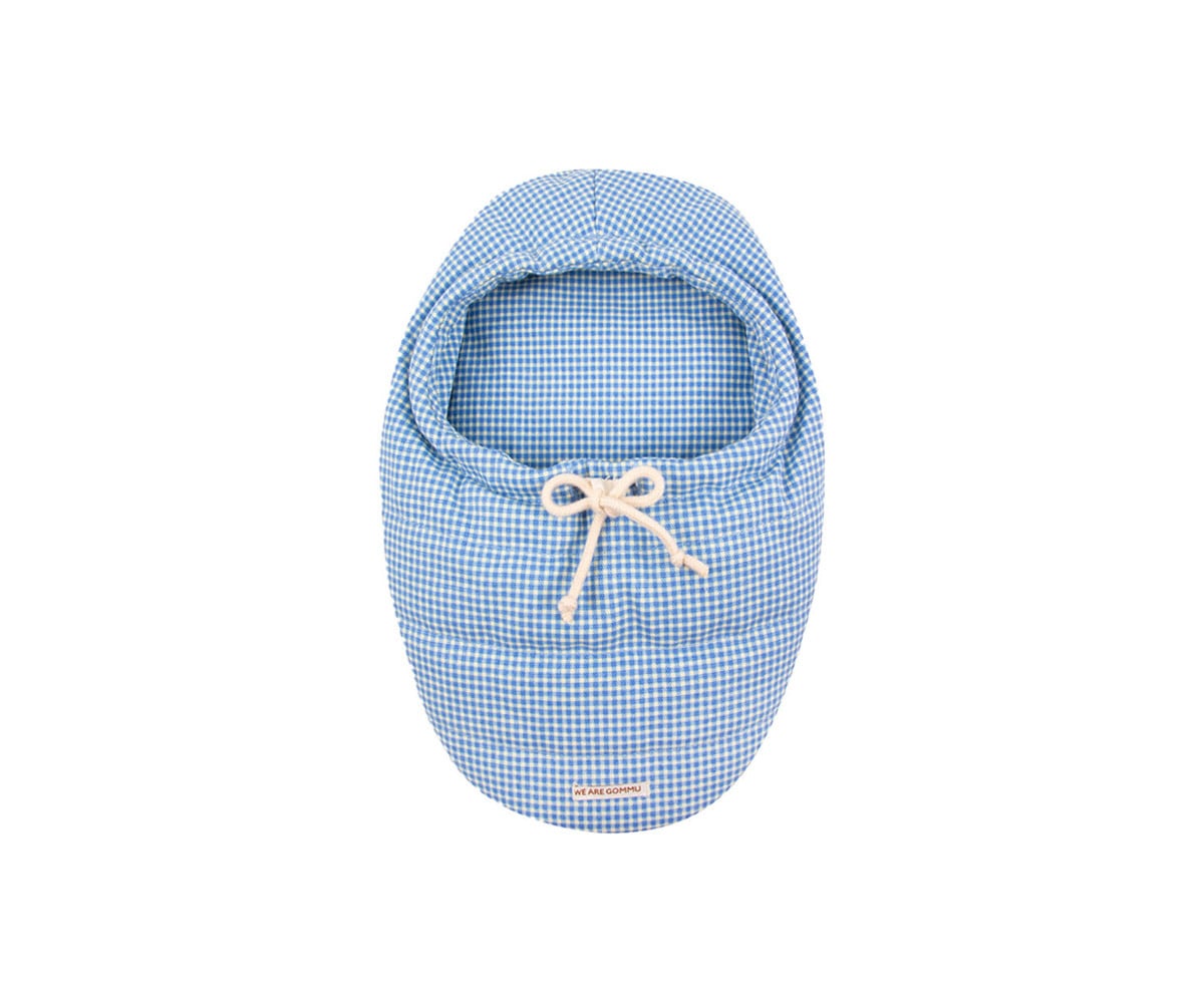 Sac de Couchage pour Poupée Vichy Bleu
